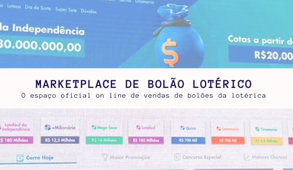 O Marketplace Bolão Lotérico é uma nova forma de comercialização de bolões que está sendo apresentada pela CAIXA aos empresários lotéricos, através das reuniões realizadas em vários estados.